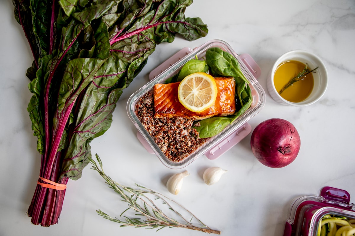 Fresh seasonal vegetables and ingredients